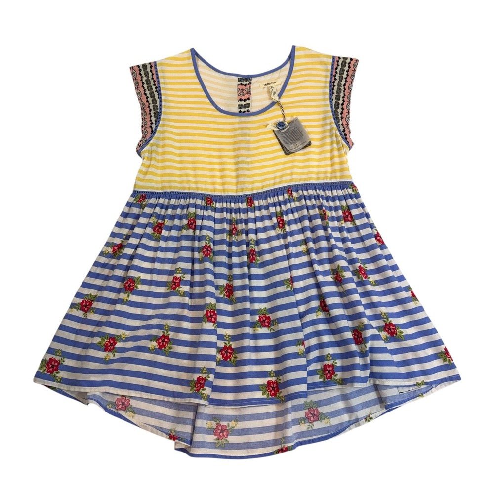 NWT‎ Matilda Jane Adventure Begins On My Mind Tunic Top Size Small Patchwork